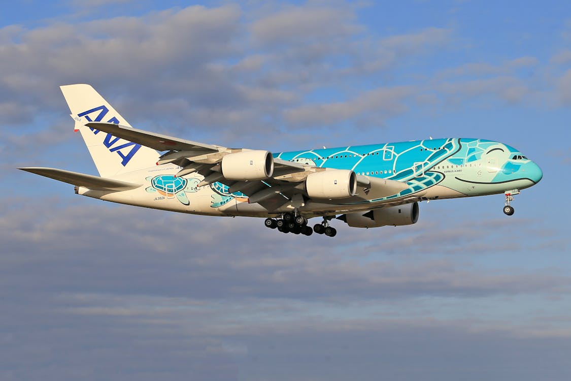 ANA All Nippon Airways airplane in sky – cheapest airlines for flights to Tokyo