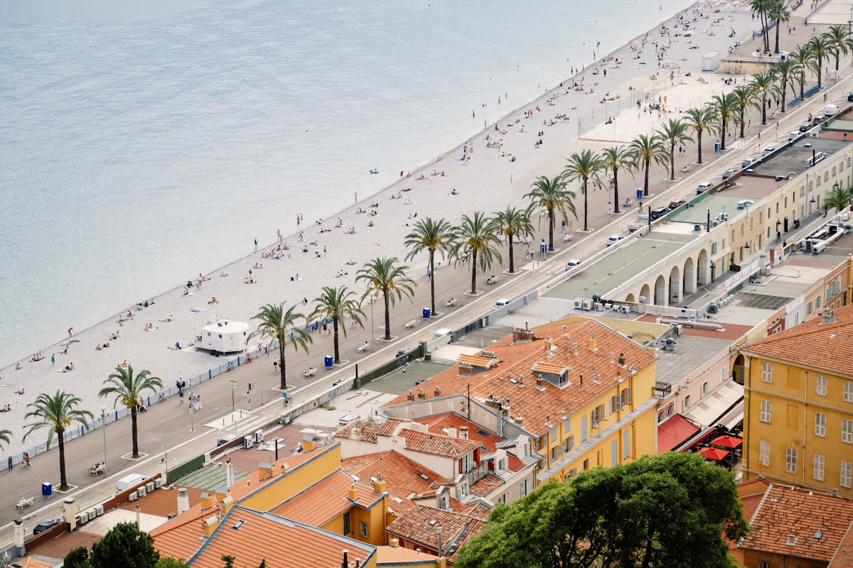 Aerial view of French Riviera coastline near Cap d'Agde 2026