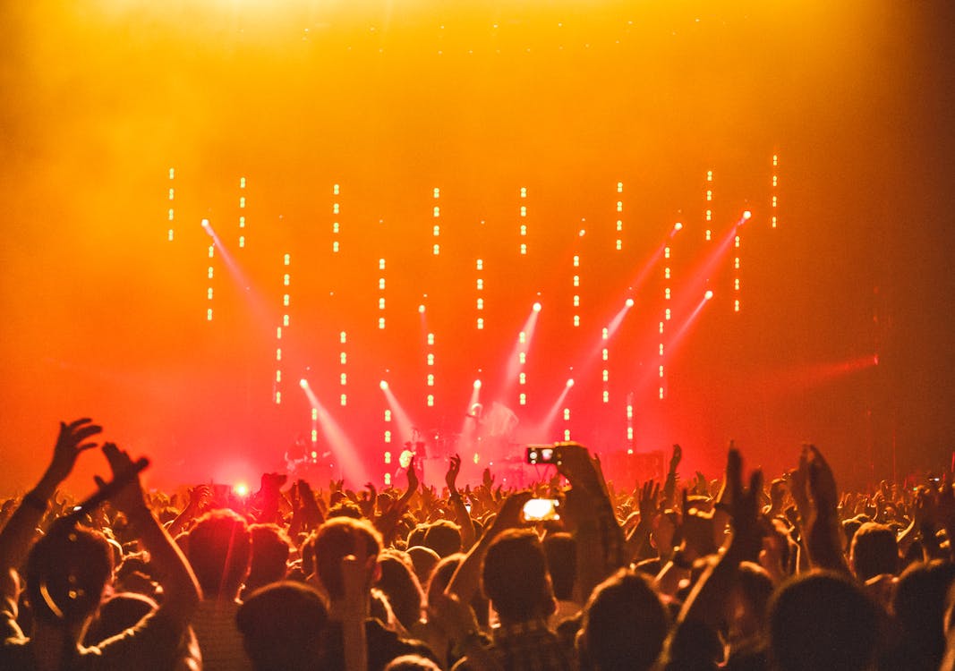 Festival crowd at evening event – Germany swinger club safety and substance policy