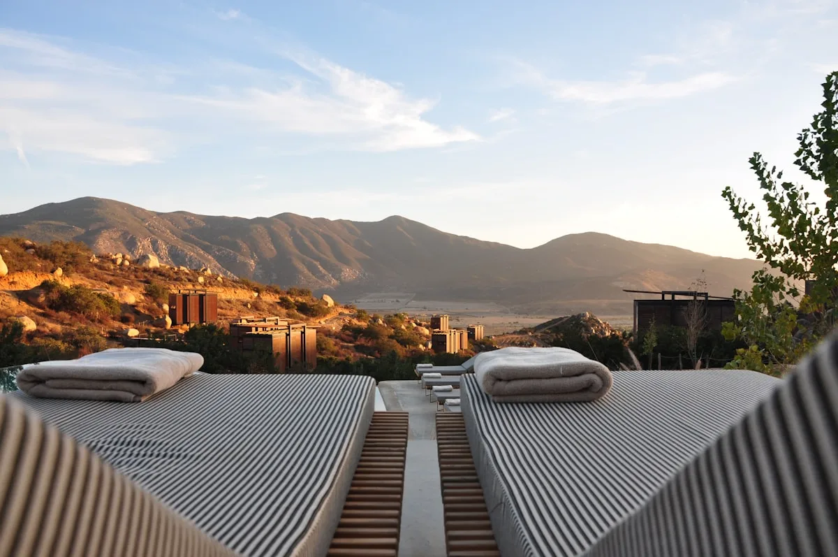 Luxury hotel pool