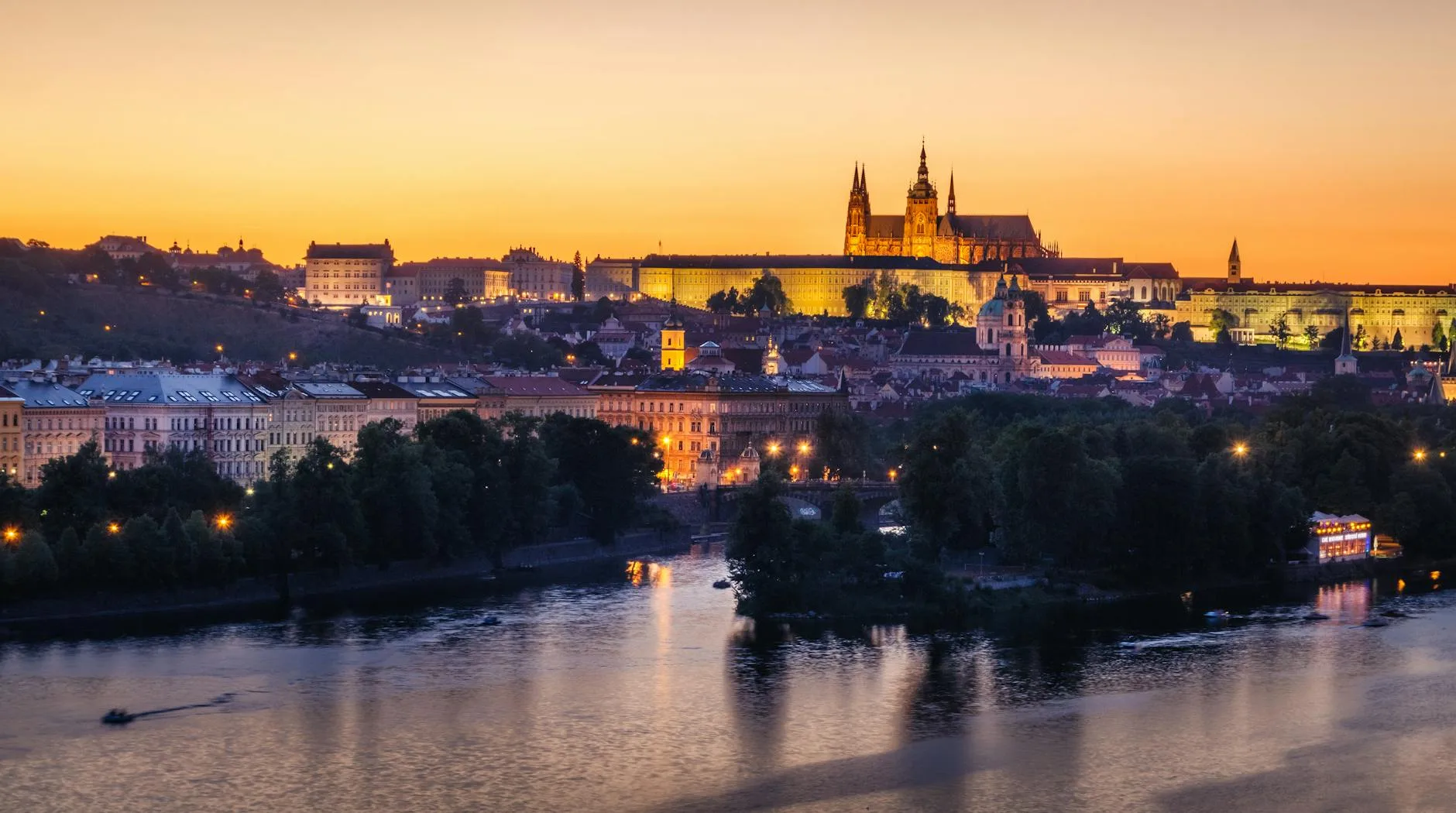 Prague at night — the Czech Republic's upscale European lifestyle scene