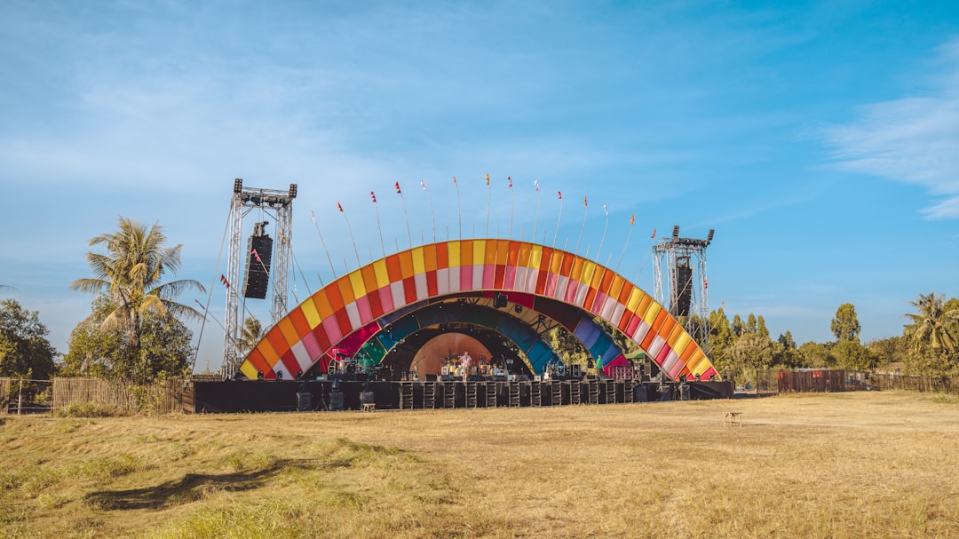 a stage set up for a concert in a field β The 2026 lineup: who's playing at the first Asian edition?