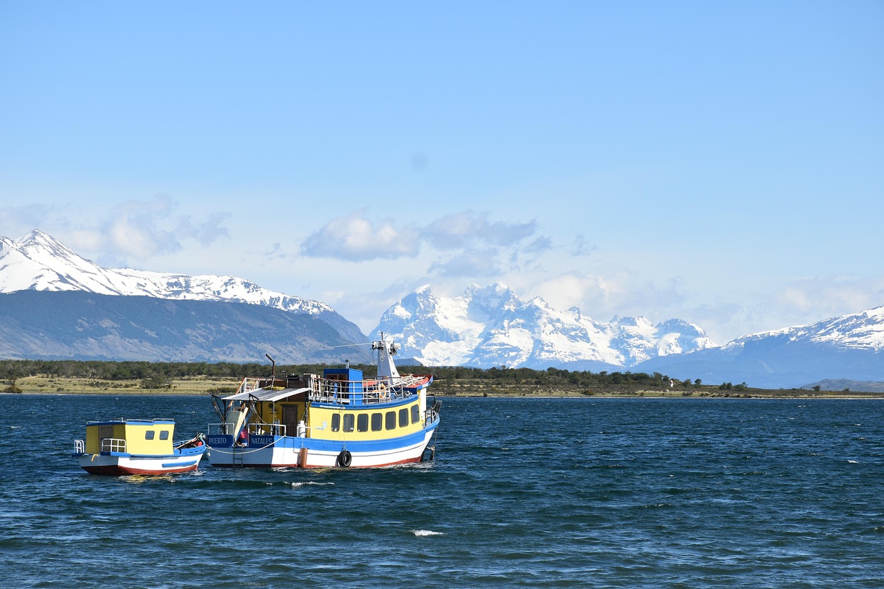 Fishing boats docked in Puerto Natales harbor, Patagonia – Getting to Torres del Paine: Flights, Buses and Puerto Natales