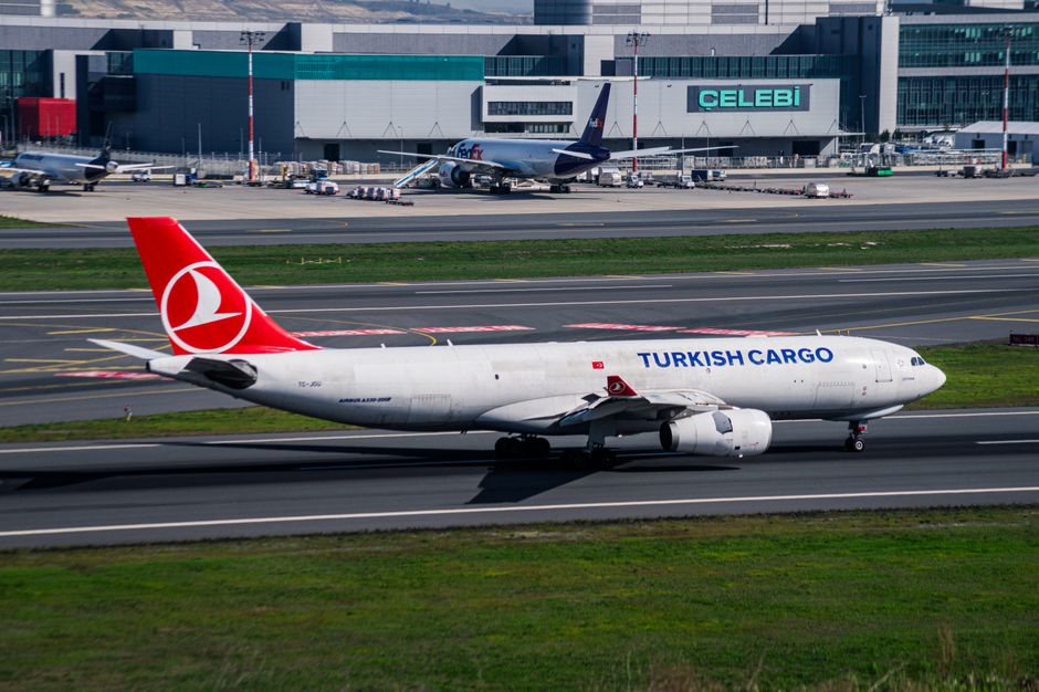 Turkish Cargo plane on runway at Istanbul Airport, Turkey, vibrant day view. – Getting to Cappadocia: Flights and Practical Logistics