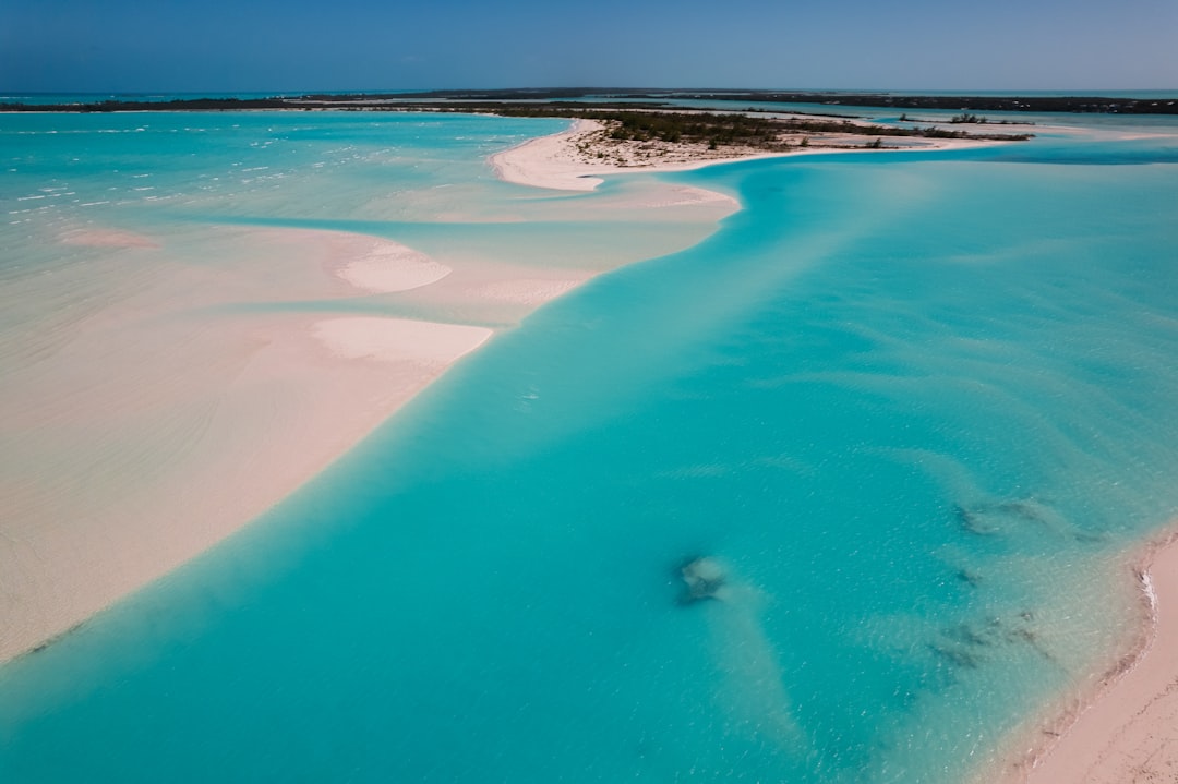 a body of water that is blue and white – Where Are the Bahamas' Swimming Pigs Located?