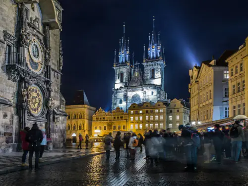high-rise building at night-time – Ready for Your Prague Night Out?
