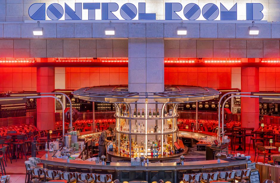 Modern bar with industrial decor in Control Room B at Battersea Power Station, London. – What Are the Rules and Etiquette Inside a Sex Club?